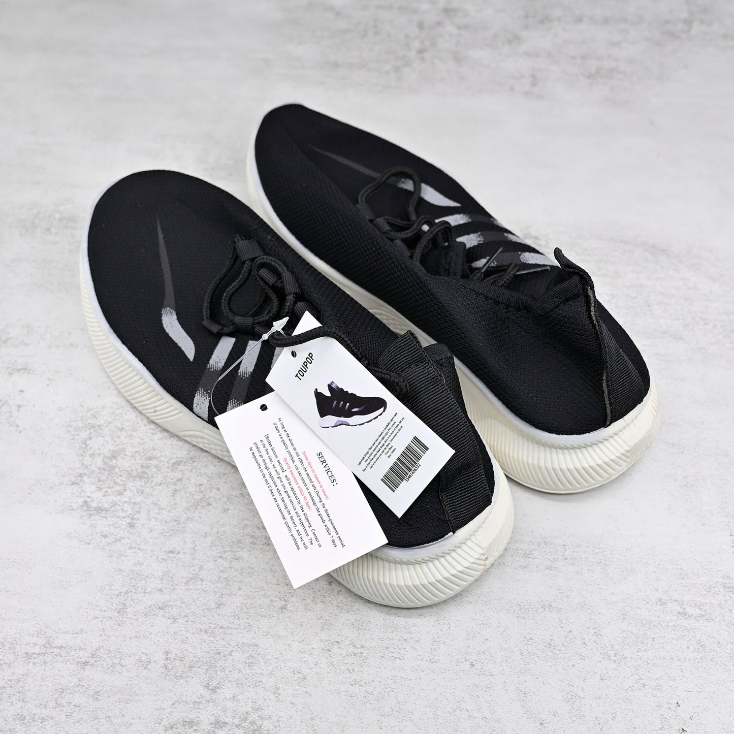 TOUPOP Sneaker Running Shoes in Black