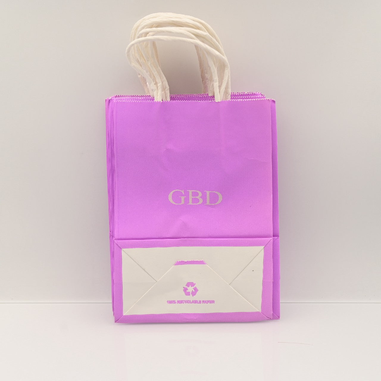 GBD Paper Party Favors Bags with Handles for Birthday Wedding Gift, Pink