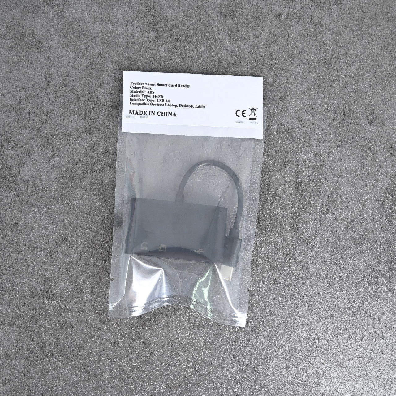 Chouqing Black Memory Card Reader Smart Card Reader Micro SD Card Adapter
