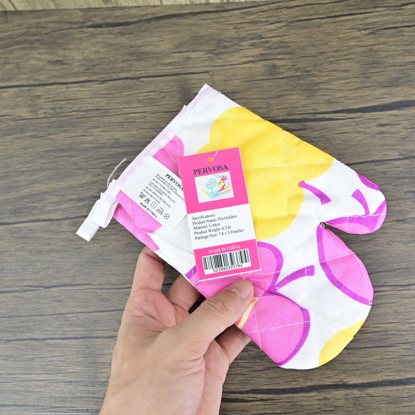 PERVOSA Heat Resistant Oven Mitts Barbecue Mitts Household Kitchen Baking Tools