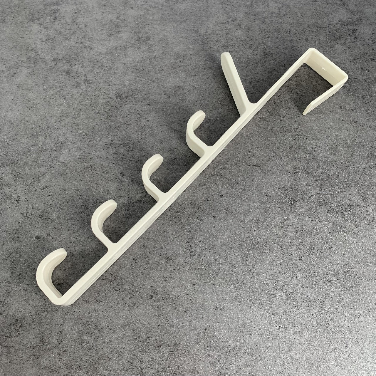 LANXGNAN Over The Door Metal Hooks for Hanging Towels Clothes Bags Hats In White