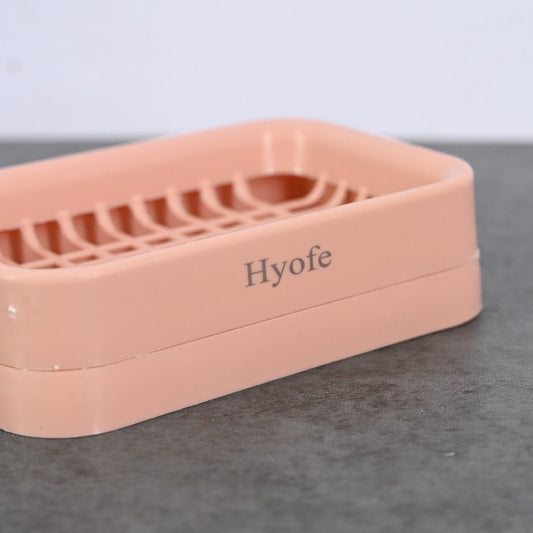 Hyofe Soap Boxes Soap Holder for Shower Bathroom Kitchen Sink in Pink