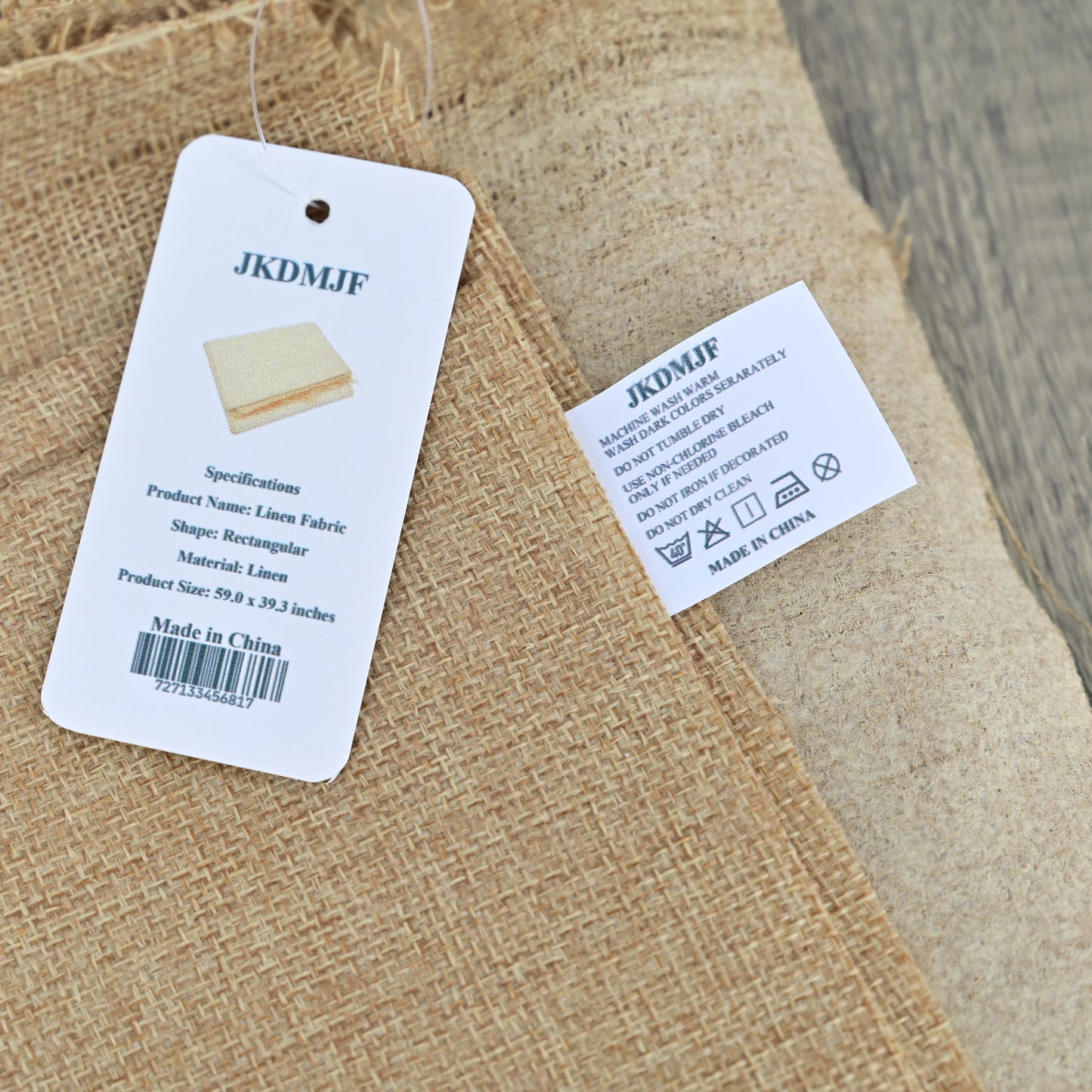 JKDMJF Plain Thickened Cotton And Linen Cloth