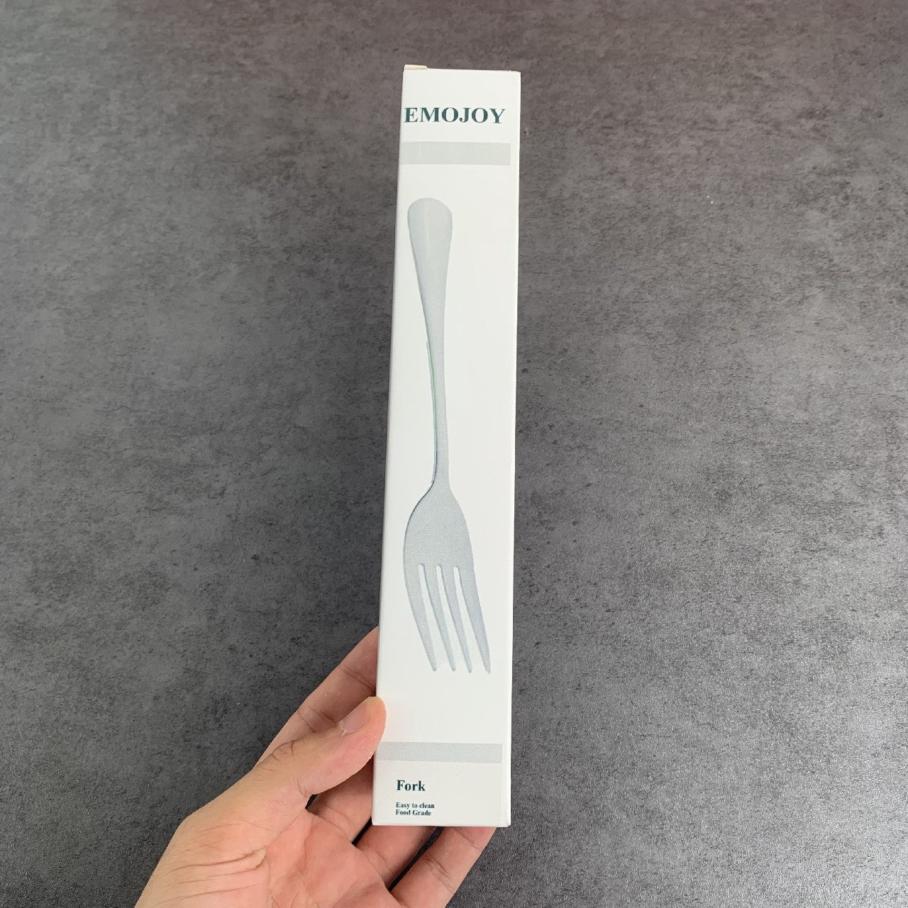 EMOJOY Food-Grade Stainless Steel Cutlery Forks, Mirror Polished 6.7"