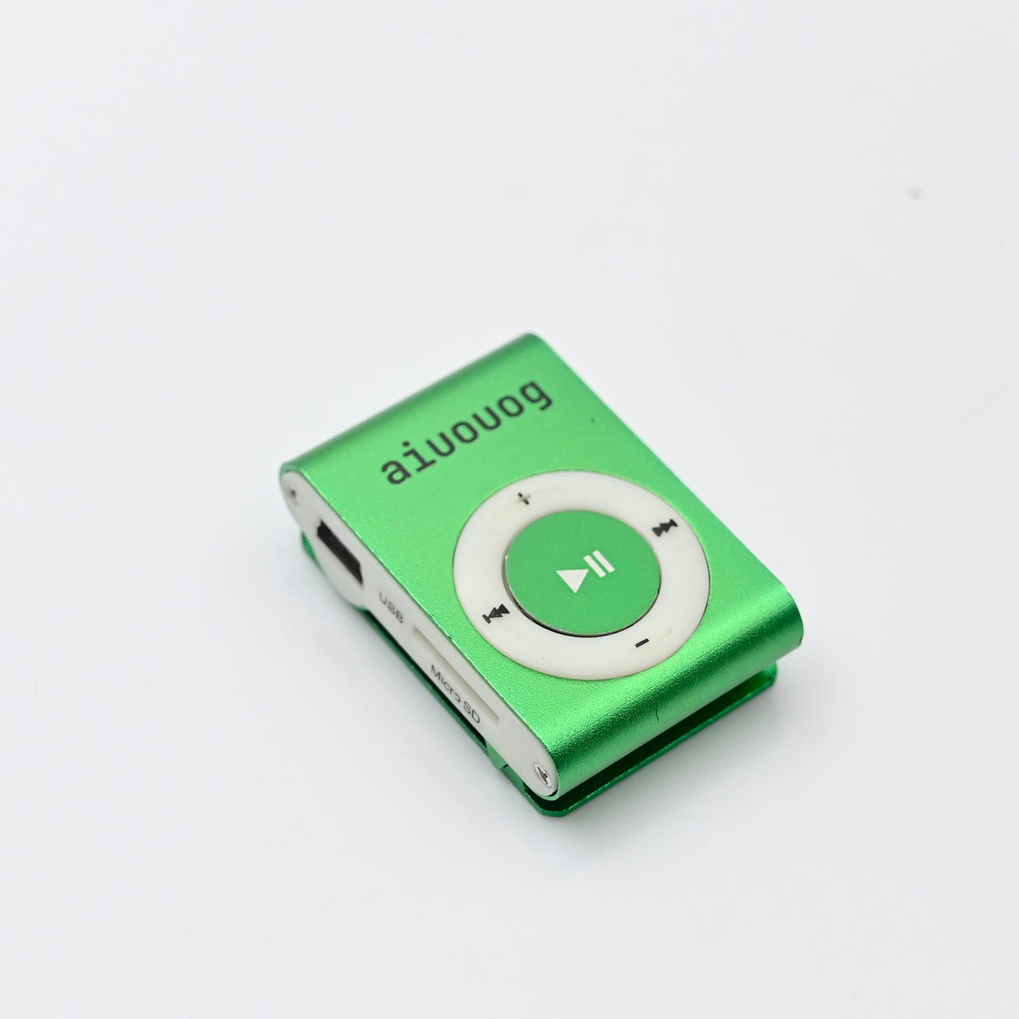 aiuouog Mini Clip MP3 Player in Green