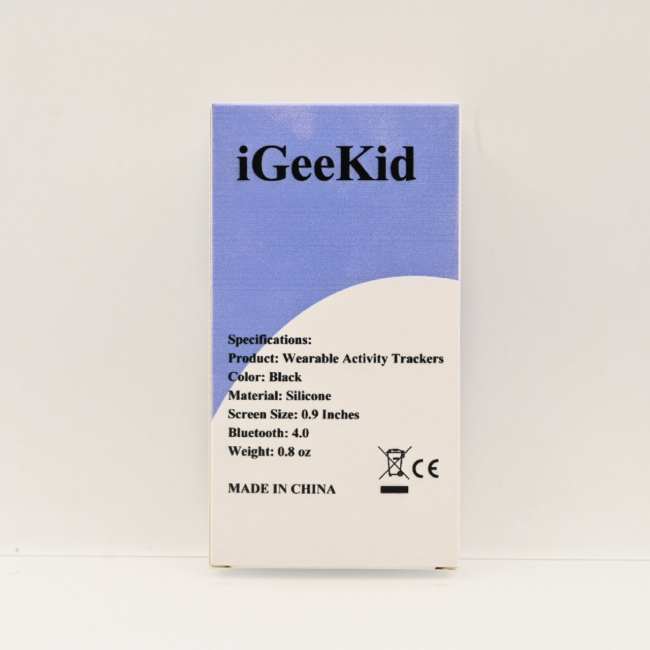 iGeeKid Wearable Activity Trackers Smart Wristband with LED Touch Screen, Black