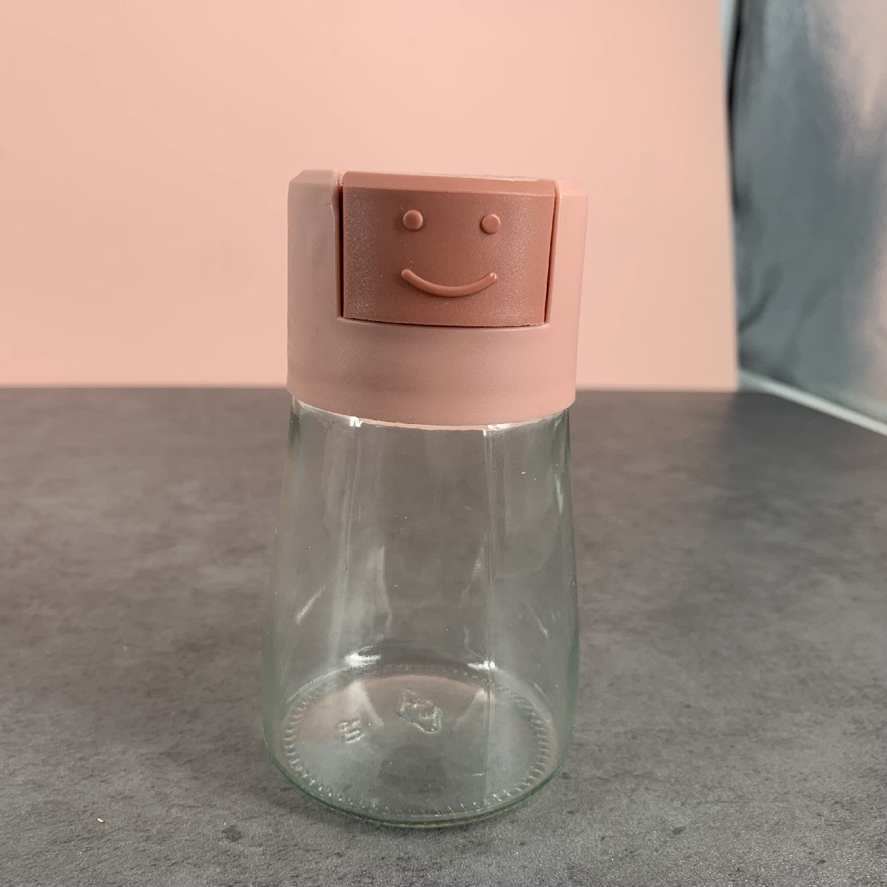 Lan Wan Shang Press-type Glass Leak-proof Oil Bottle Red Plastic Cover