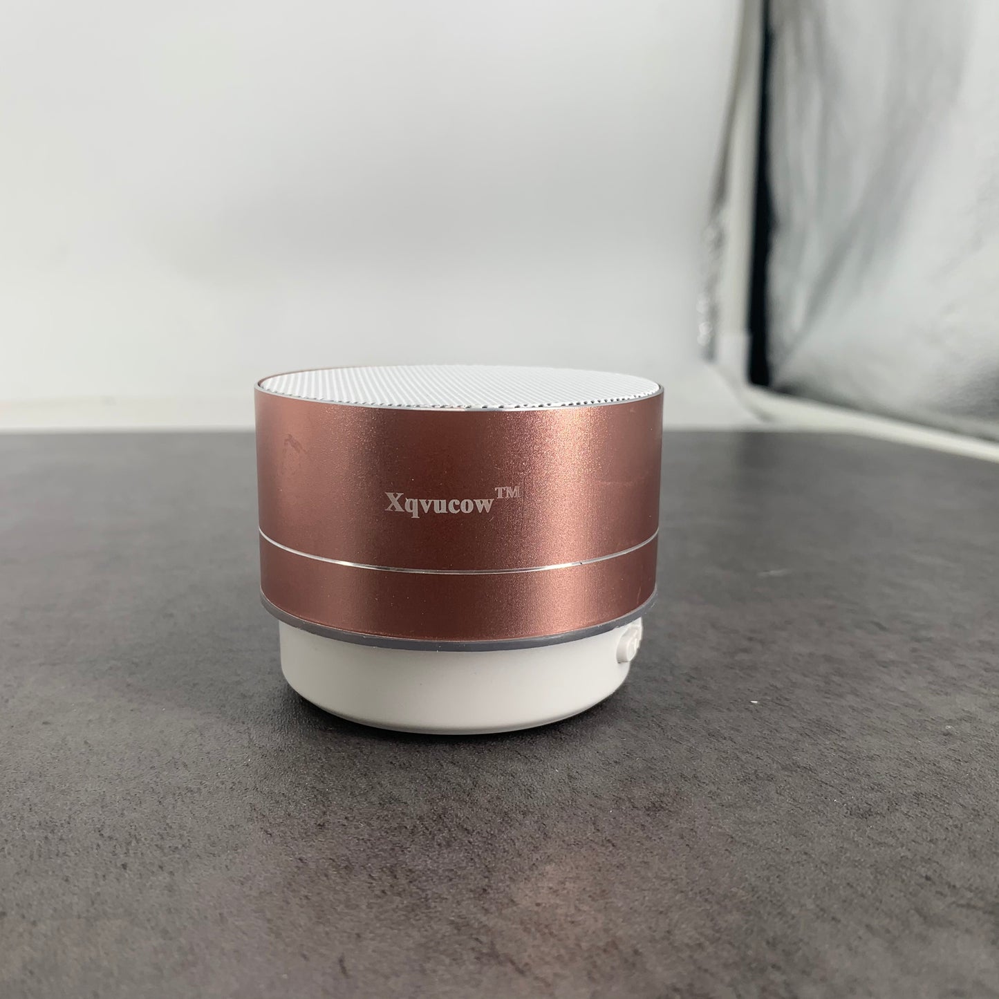 Xqvucow Mini Portable Speaker Bluetooth Wireless Car Audio USB Speakers in Gold