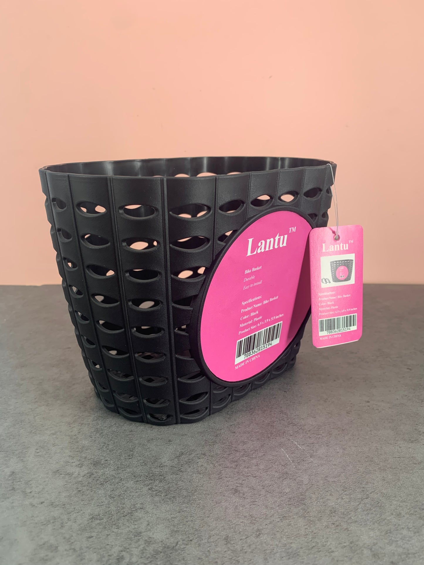Lantu Bike Basket for Front Bike Accessories for Children in Black