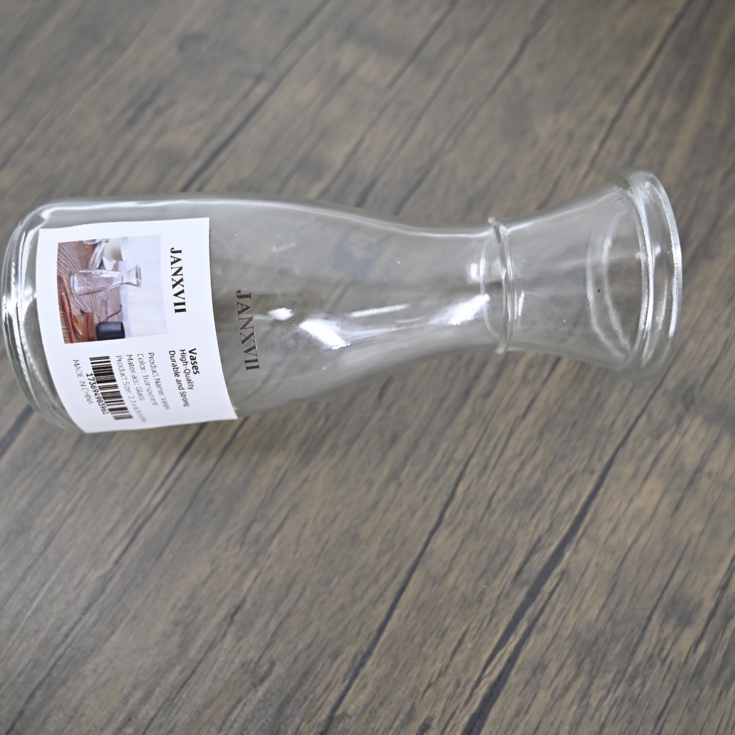 JANXVII Transparent Glass Vases for Plant Bottle Flower Pot