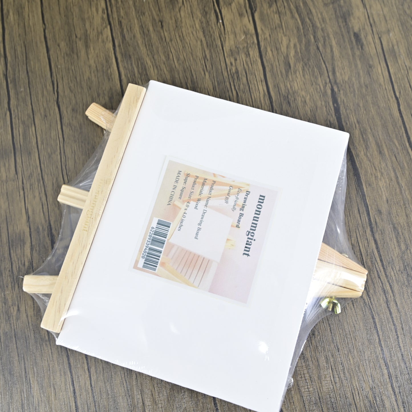 monumgiant Drawing Board White Blank Square Artist Canvas Wooden Board Frame