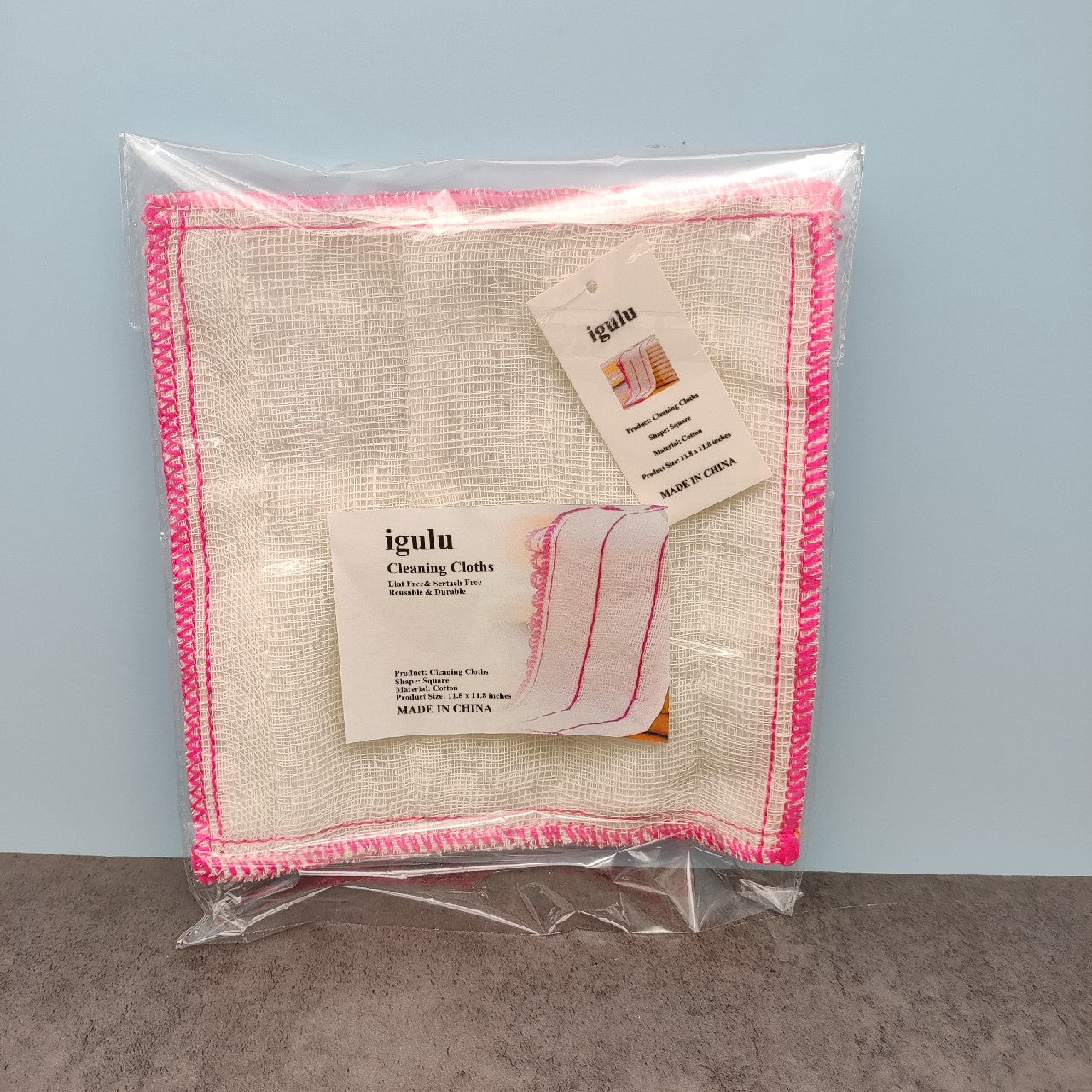 igulu PC Cloth for Cleaning for Kitchen Dishes Thick and Lint Free Cotton Cloth