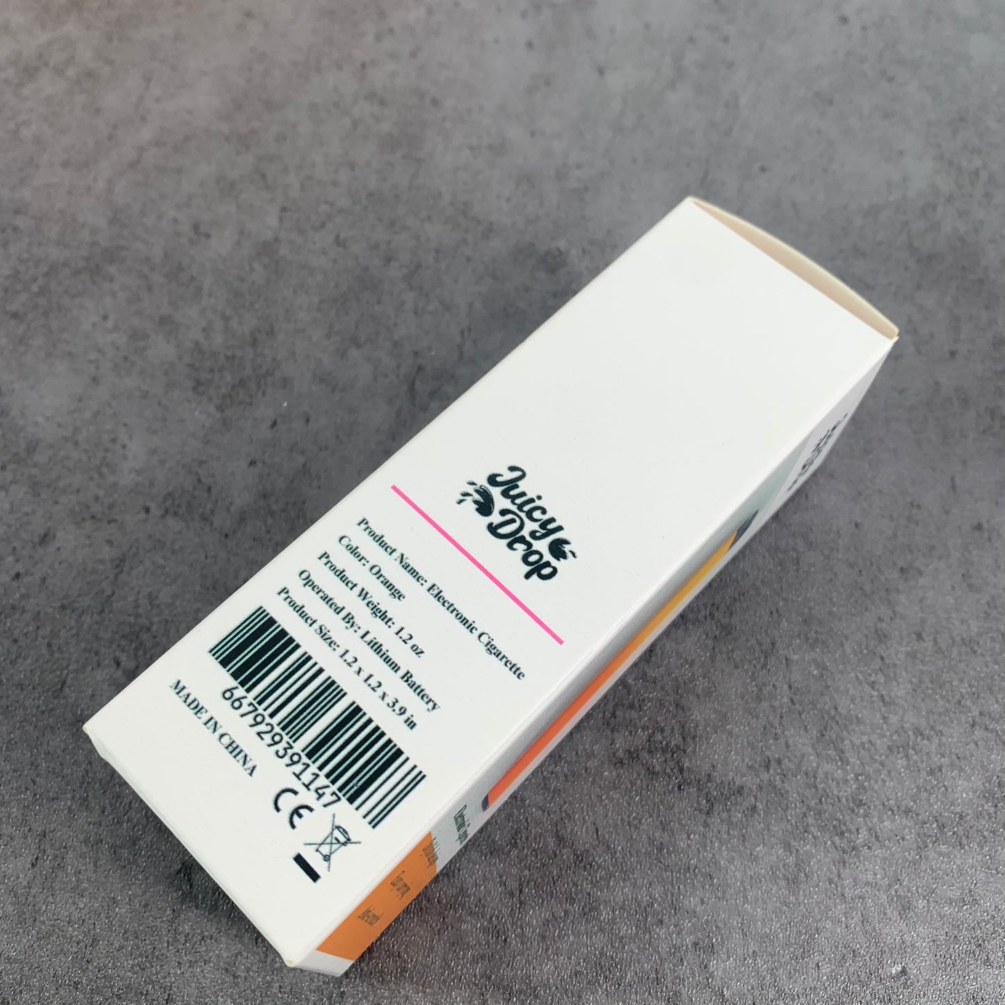 Juicy Drop Light Nicotine Fruit Flavor Content E-cigarettes in Orange