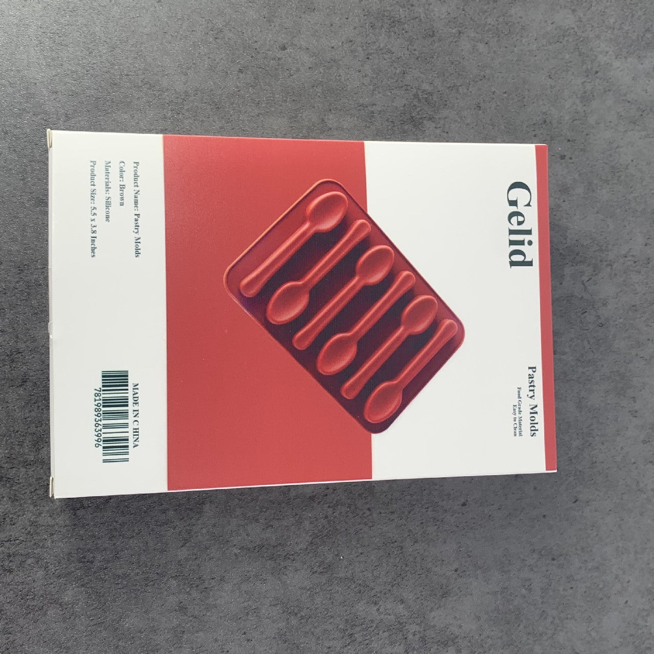 Gelid Non Stick Silicone Spoon Shape Chocolate Molds Cookery Molds In Brown