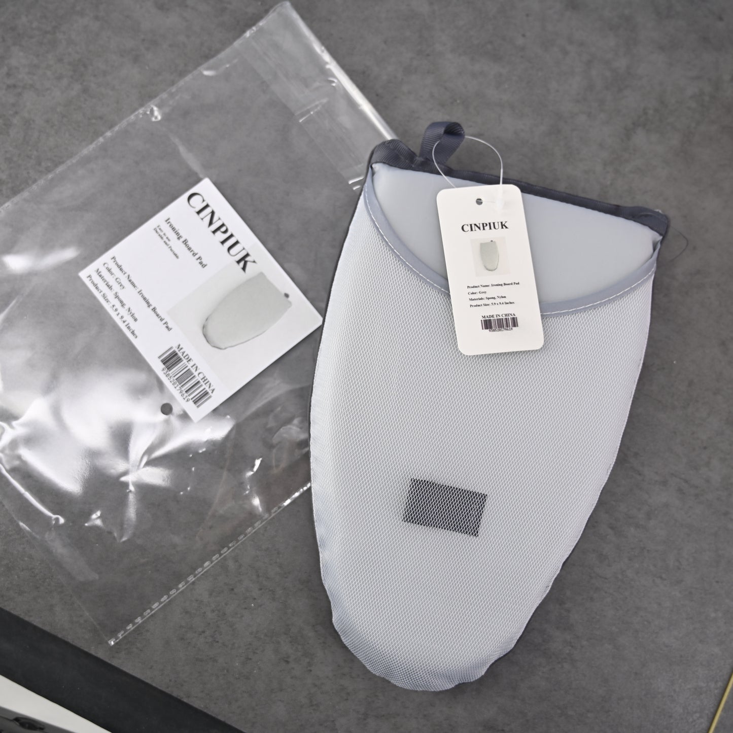 CINPIUK Mini Ironing Mat, Glove Shape Ironing Mat, Mesh Thick Ironing Mat Gray