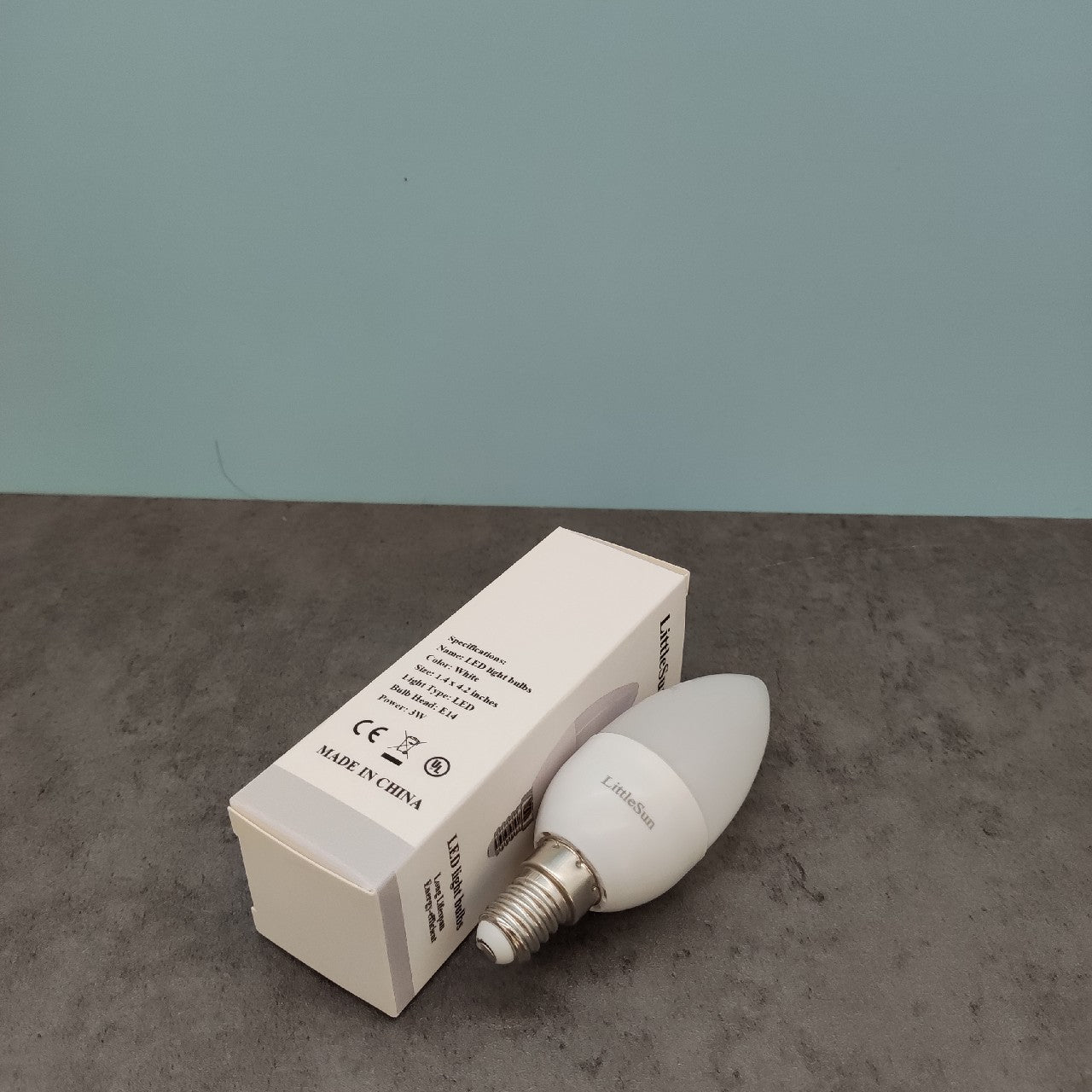 LittleSun Safe Energy Saving LED Tip Bulb 3W Smooth Dimmable Soft White Light Bulb