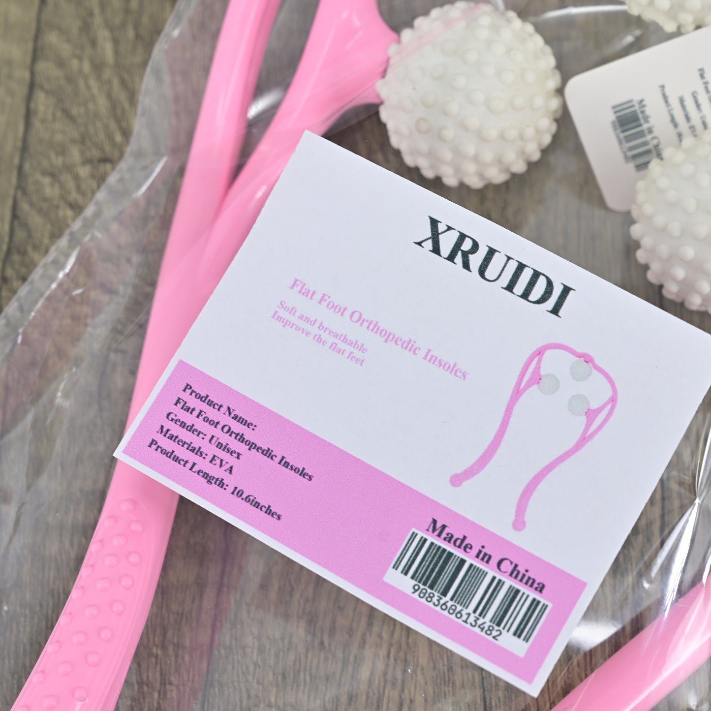 XRUIDI Manual Neck Massager With 3 Ball Massage Points, Roller Massager in Pink