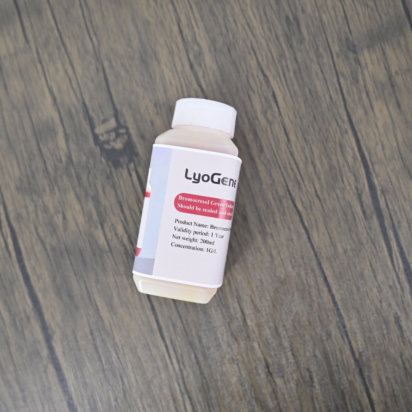 LyoGene Bromocresol Green Indicator for Acid-base Reaction, 200ml