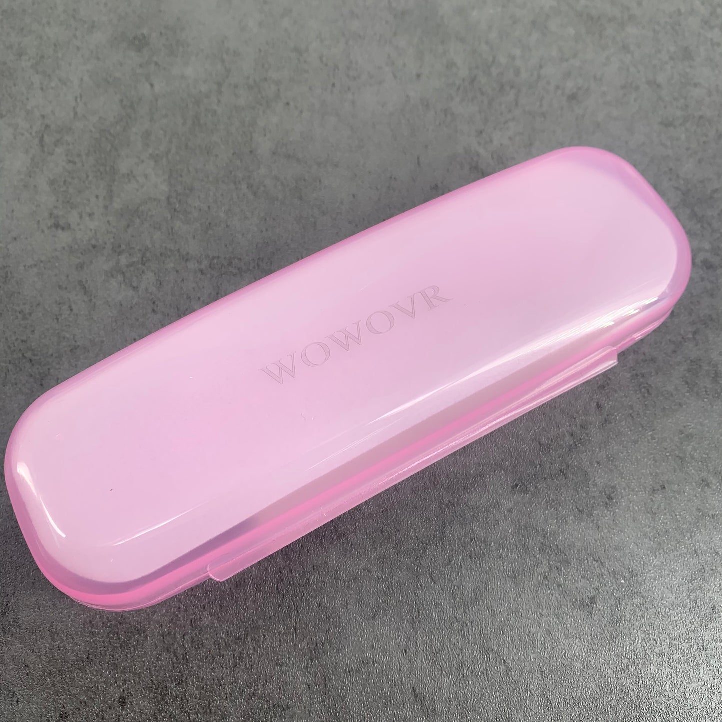 WOWOVR Plastic Eyeglass Case Hard Shell Lightweight Portable Sunglass Case In Pink