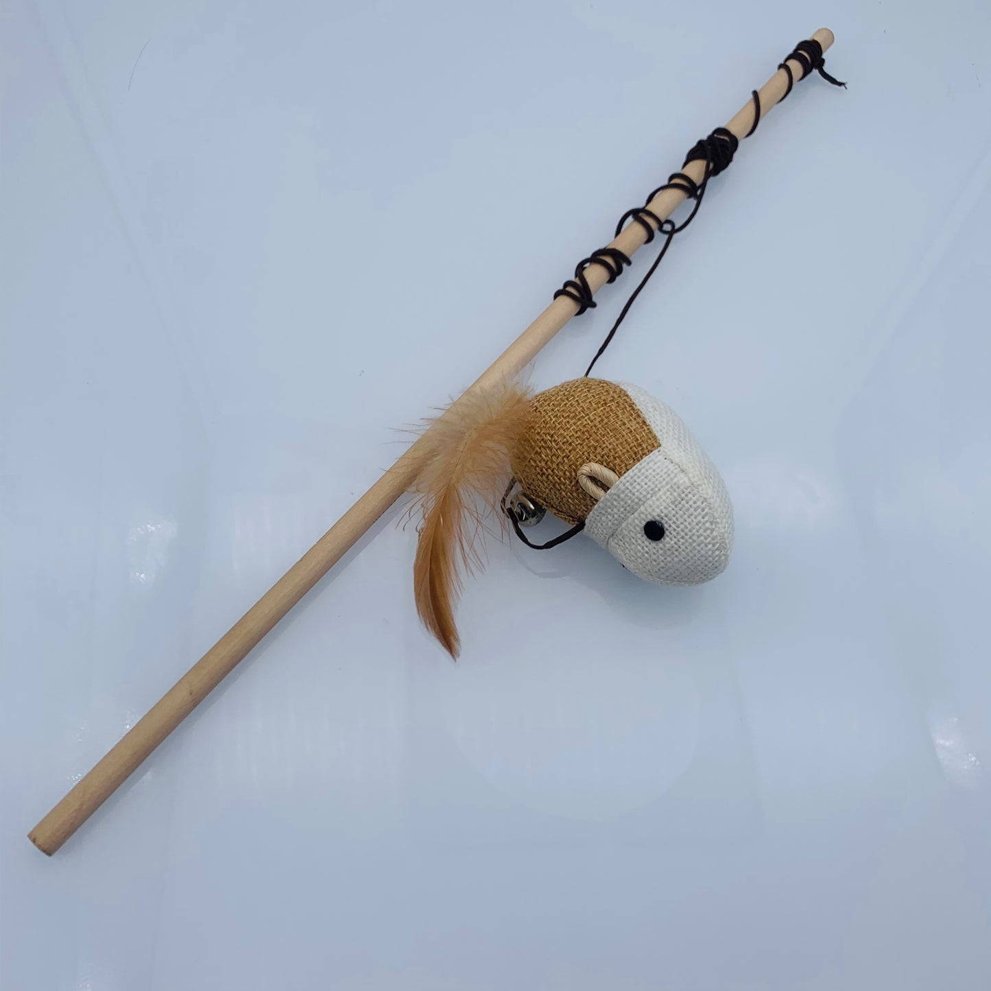 HKJTOYIR Funny Rod Cat Wand Toys Wood Pet Cat Toys