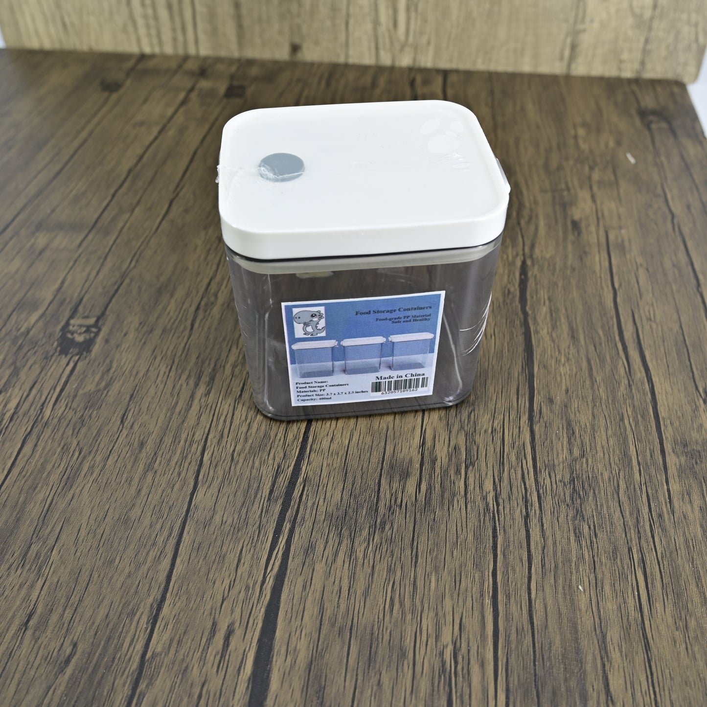 Little Dinosaur Image Transparent Plastic Dry Food Storage Box