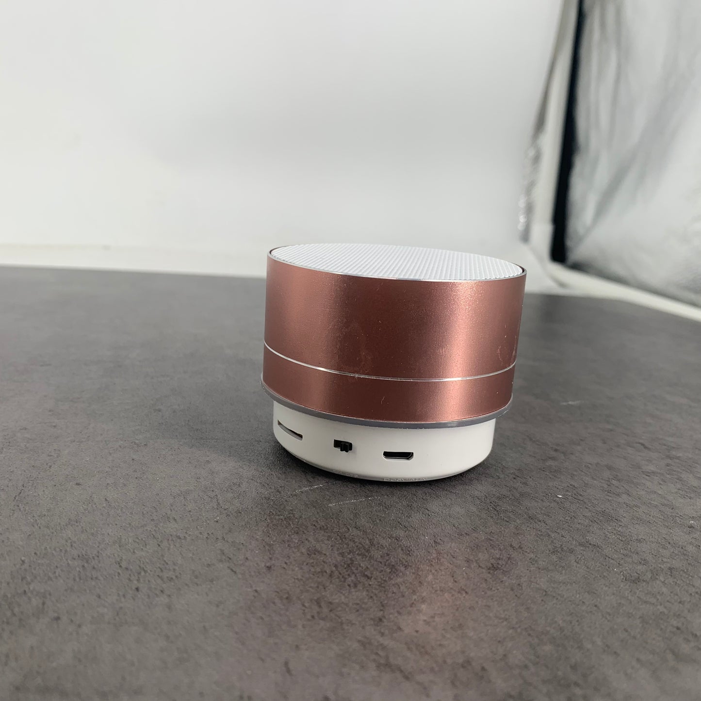 Xqvucow Mini Portable Speaker Bluetooth Wireless Car Audio USB Speakers in Gold