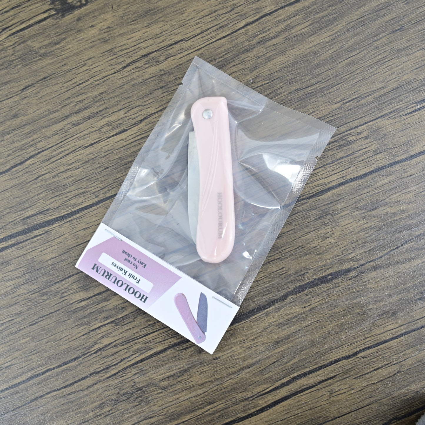 HOOLOURUM 6.8 Inches Sharp Stainless Steel Kitchen Knife in Pink