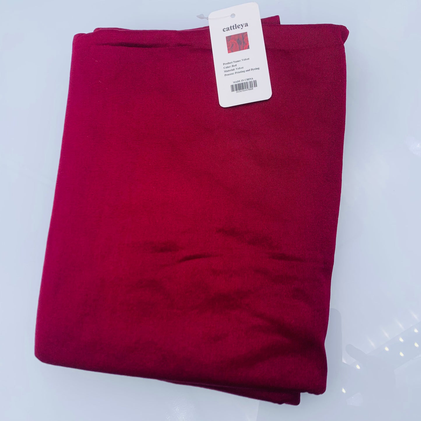 cattleya Red Velvet Cloth Tablecloth Velvet Thickened Stage Screen Curtain Sofa Fabric