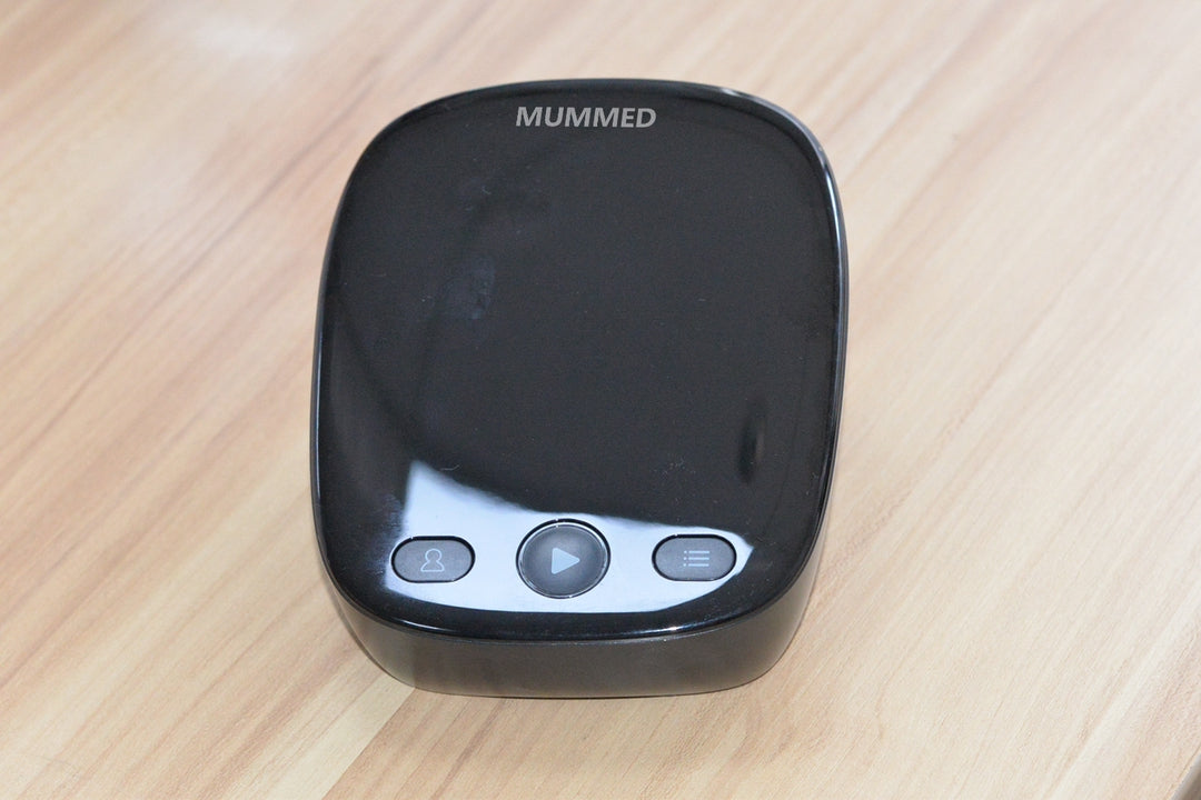 MUMMED Black Blood Pressure Measuring Apparatus with Heart Rate Monitor and LCD Display