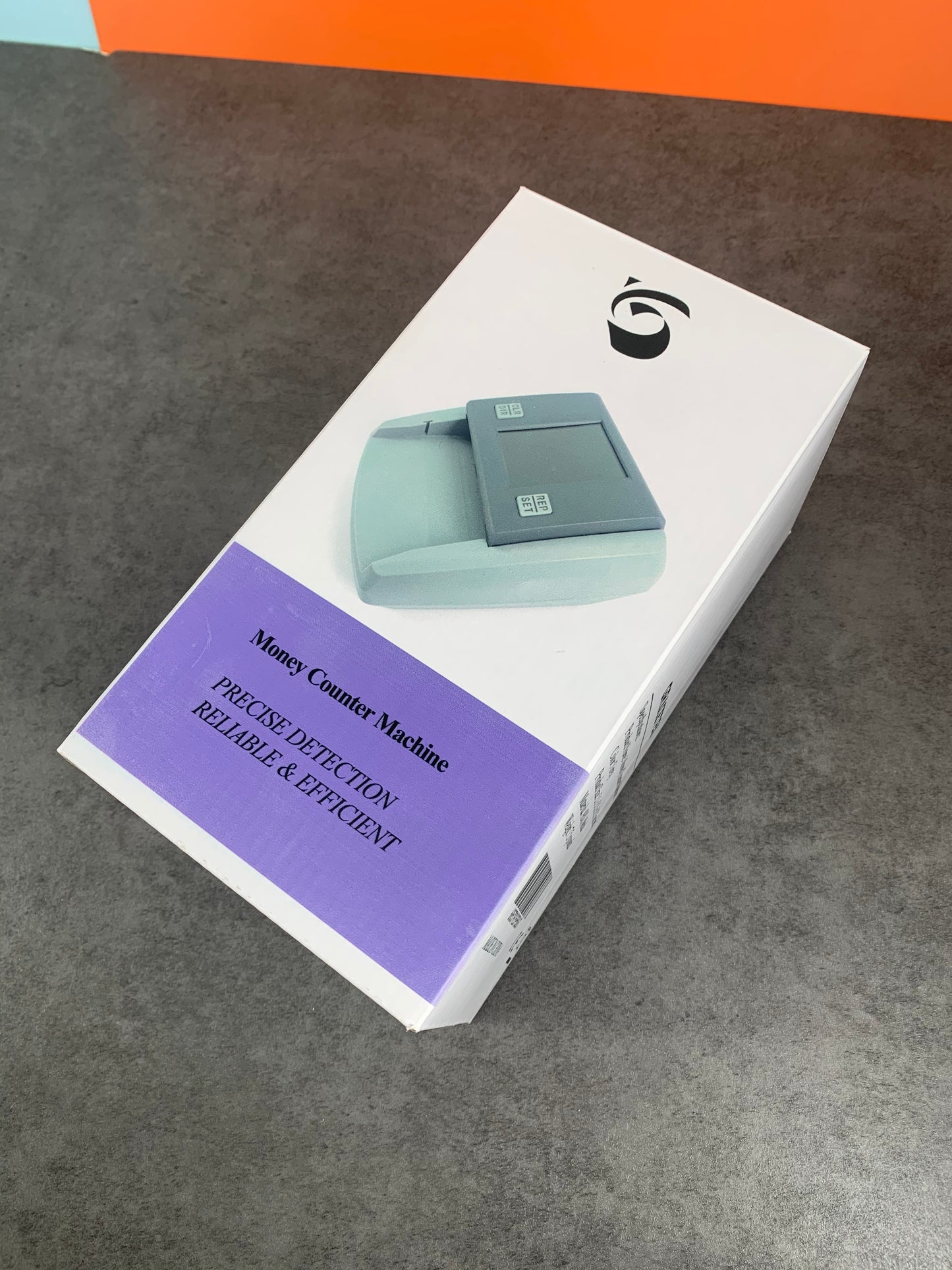 Grey Portable Money Counting Machine, 5.1*3.3*3.1 inches Counterfeit Bill Detector Machine For Small Business