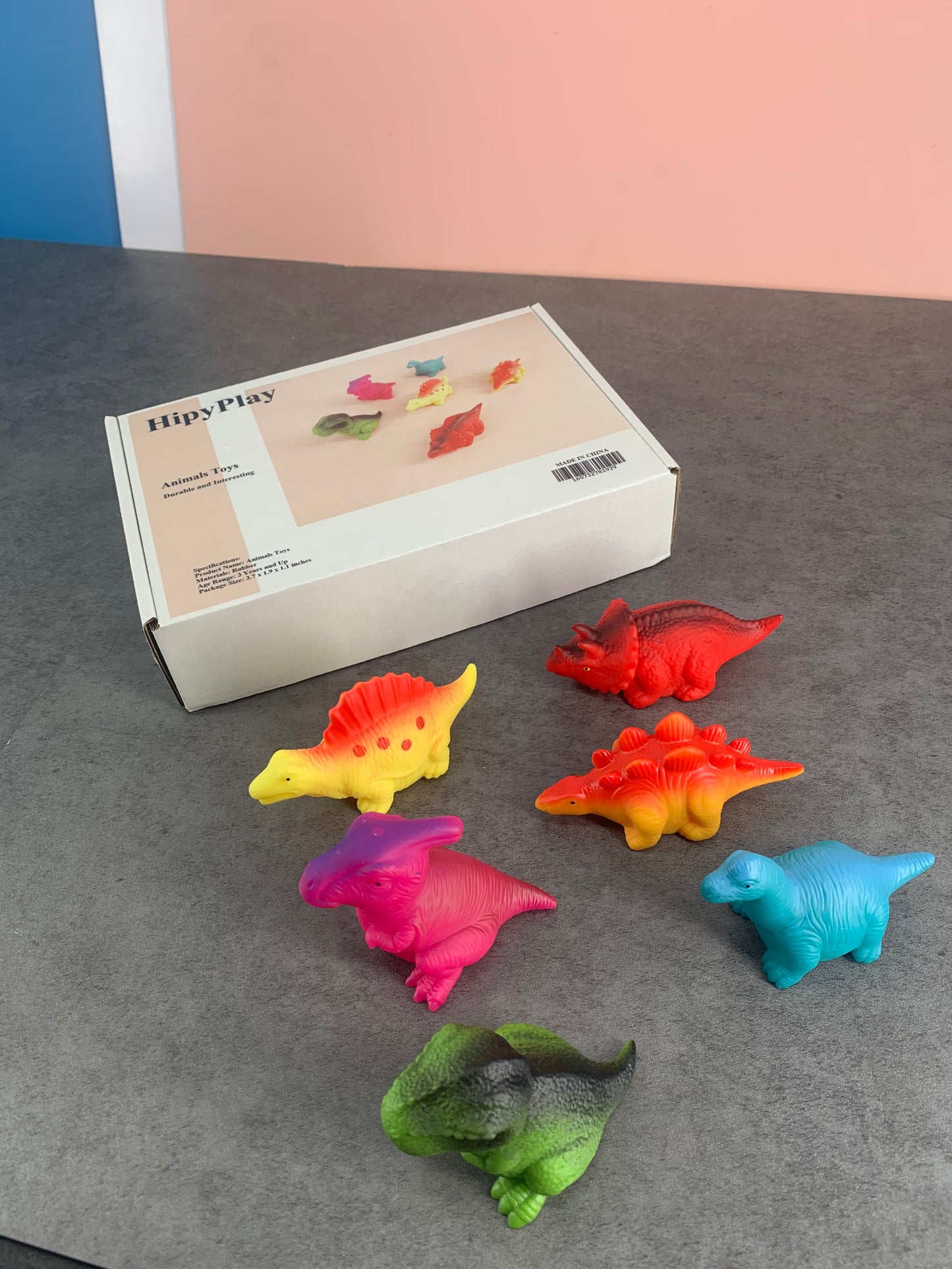 HipyPlay 6Pcs Mini Animals Figures Toys Set Party Favors for Kids