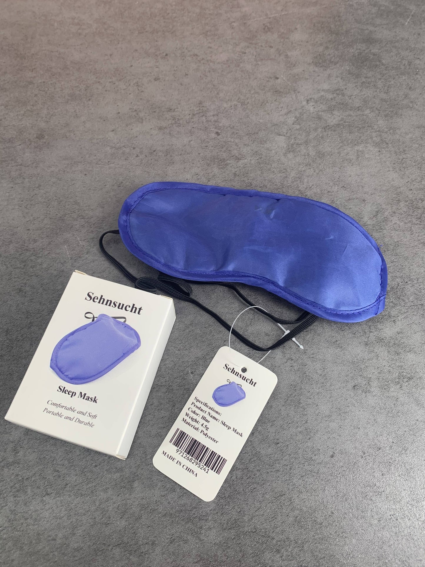 Sehnsucht Sleeping Eye Mask Blackout Soft Comfort Eye Mask For Men Women Blue