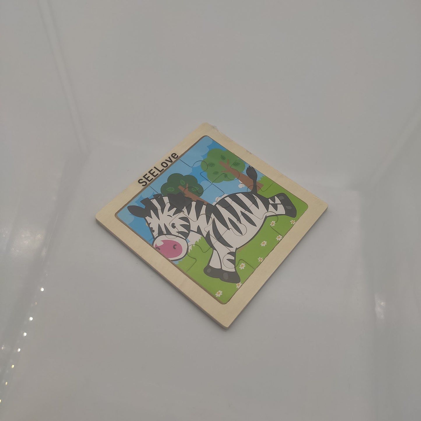 SEELove 4.1in Zebra Jigsaw Puzzle