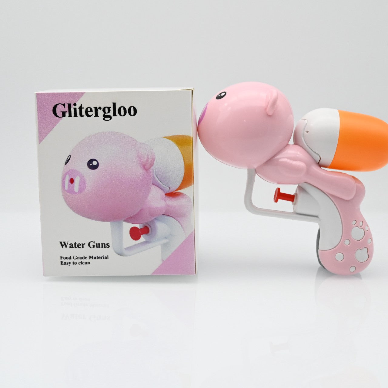 Glitergloo Pink Children's Toys Water Gun Summer Beach Toys Pig Toys Water Gun