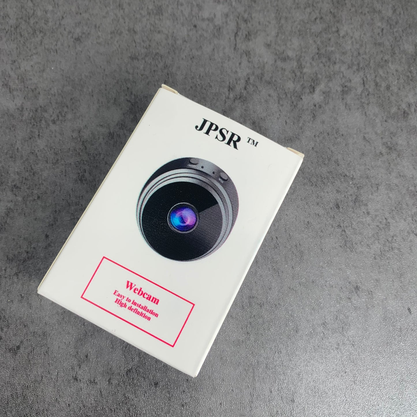 JPSR Black Wireless 1080P HD Webcam for Home Indoor