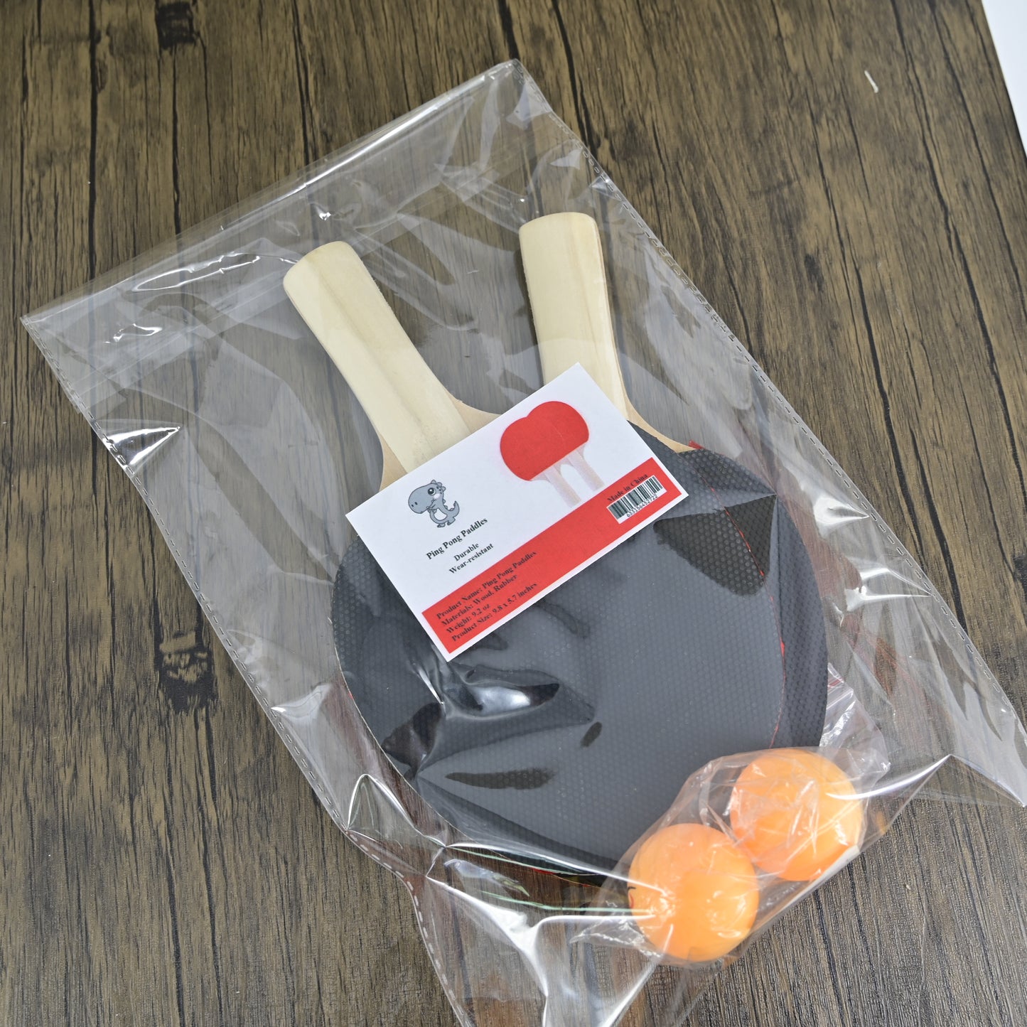 Player Table Tennis Paddle Kit with 2 Balls