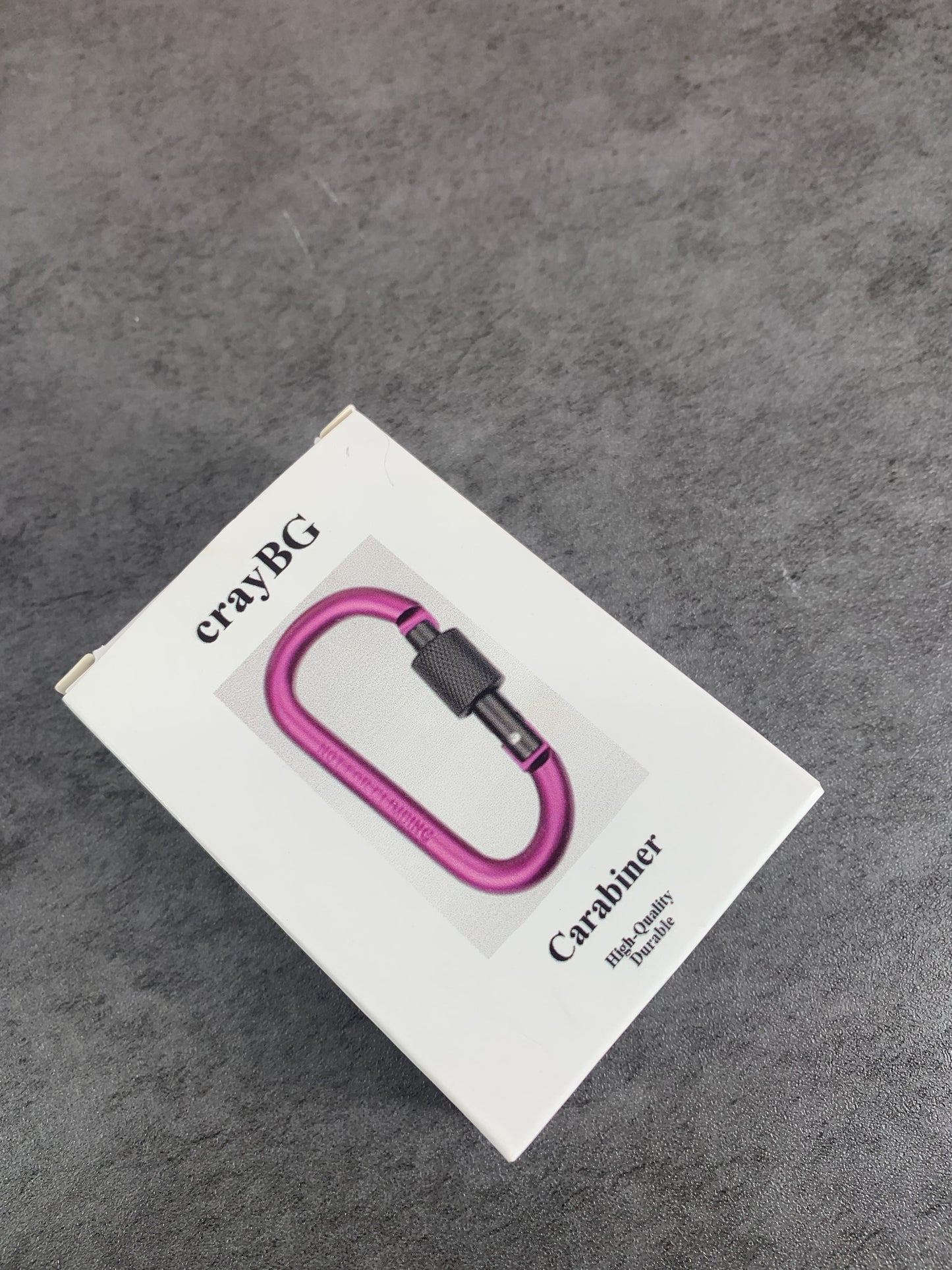 crayBG 2Pcs Aluminum Alloy Hook D‑Ring Carabiner Snap Hook for Outdoor Hiking Camping