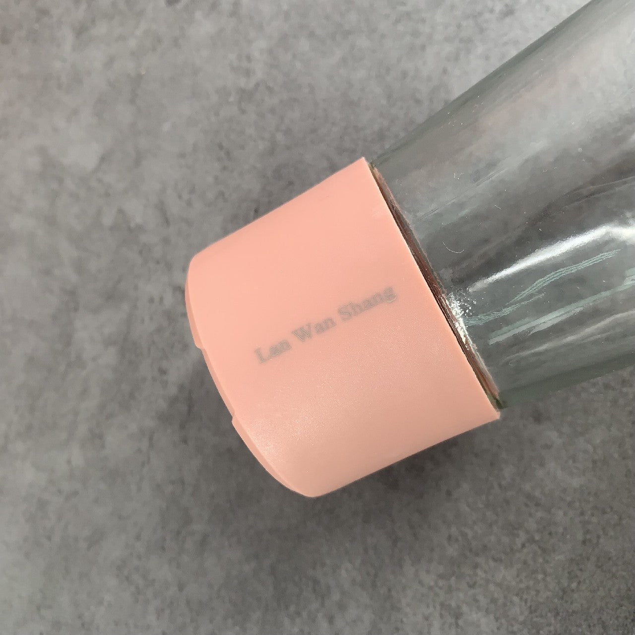 Lan Wan Shang Press-type Glass Leak-proof Oil Bottle Red Plastic Cover