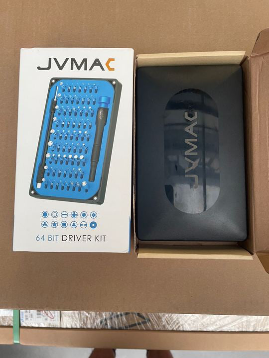 JVMAC 64-in-1 Screwdriver Kit for Home, Garage, Office, Apartment, Car, Dorm, Bike, Electronics Projects, and as A Gift