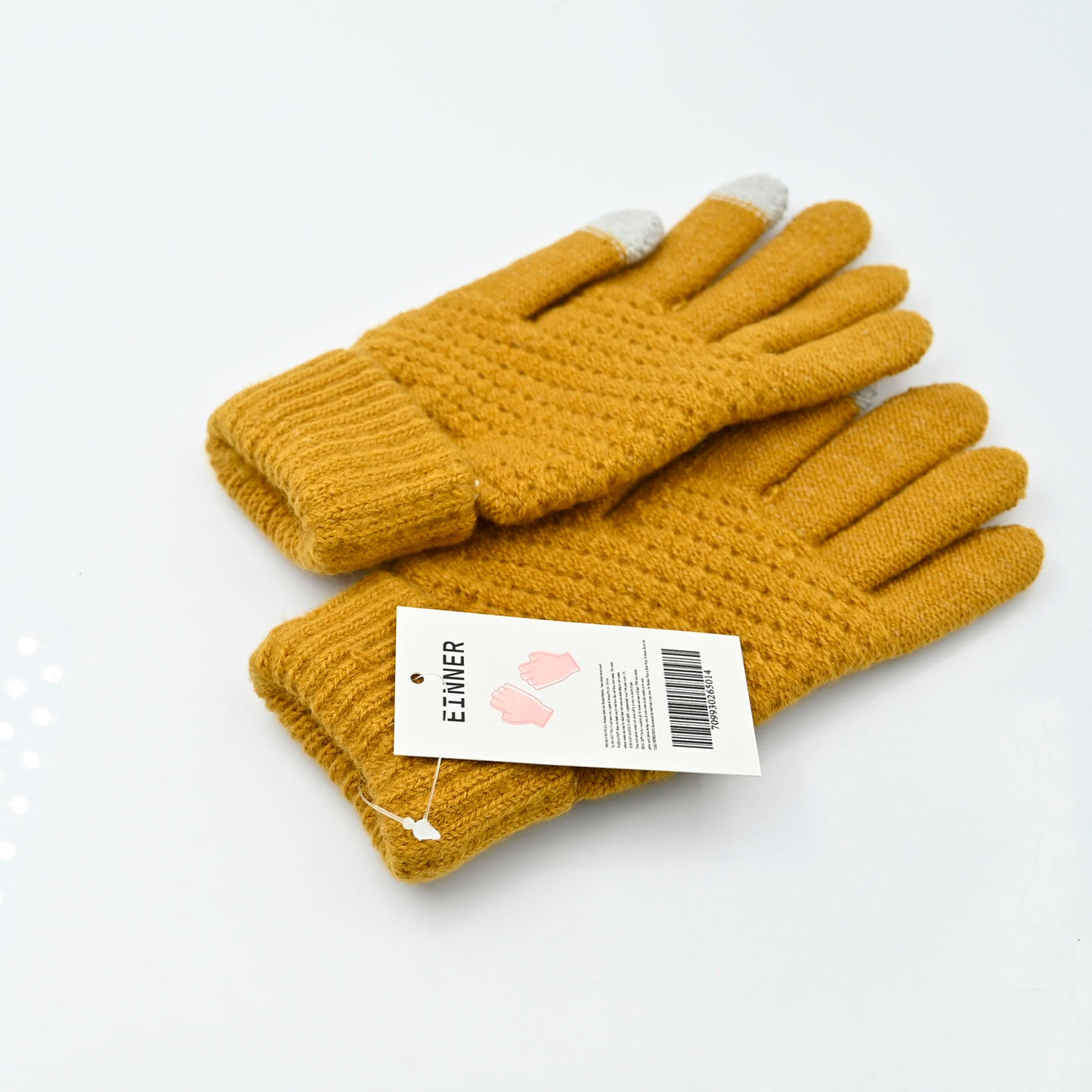 EINNER Soft & Comfortable Ginger Yellow Womens Winter Gloves