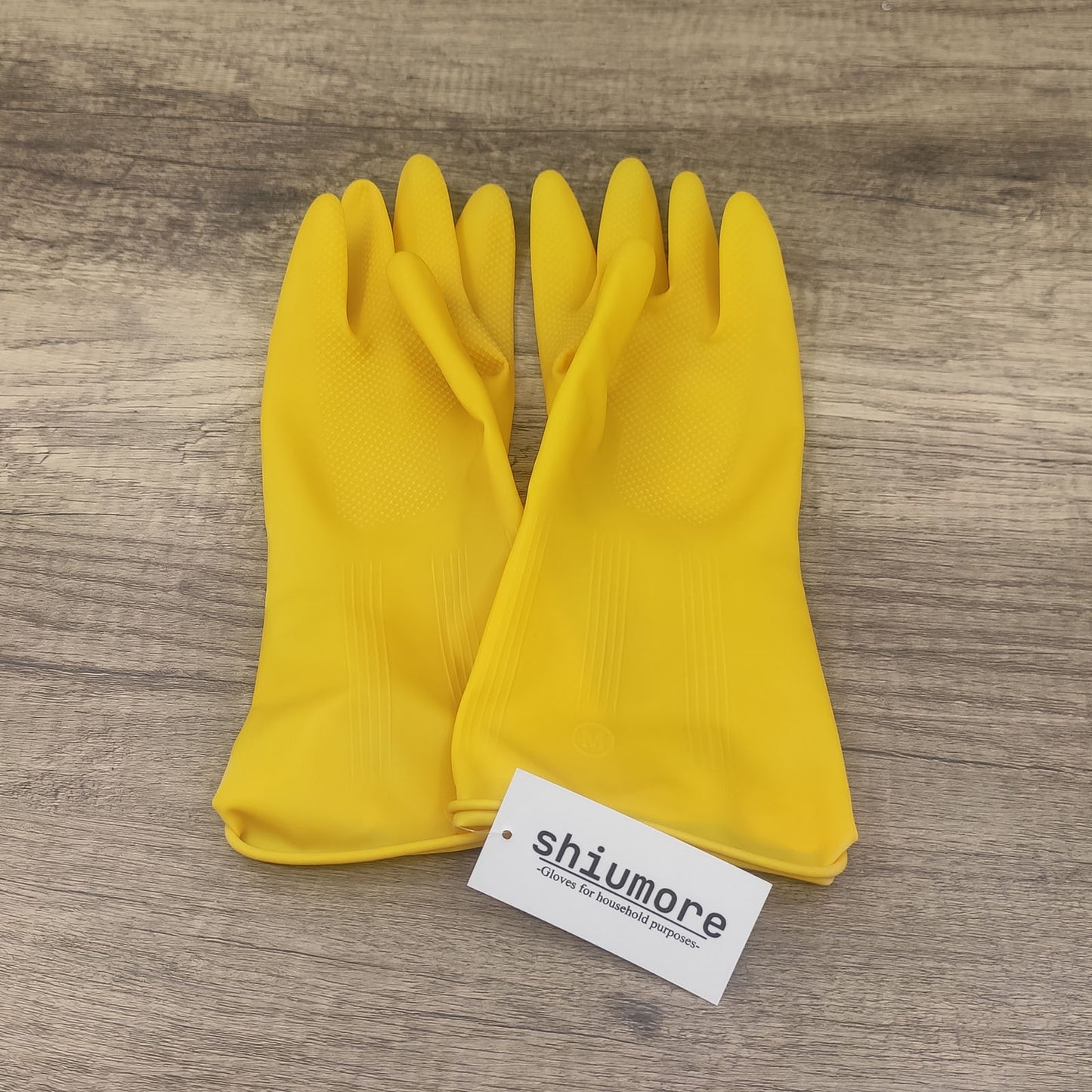 shiumore Rubber Household Gloves in Yellow