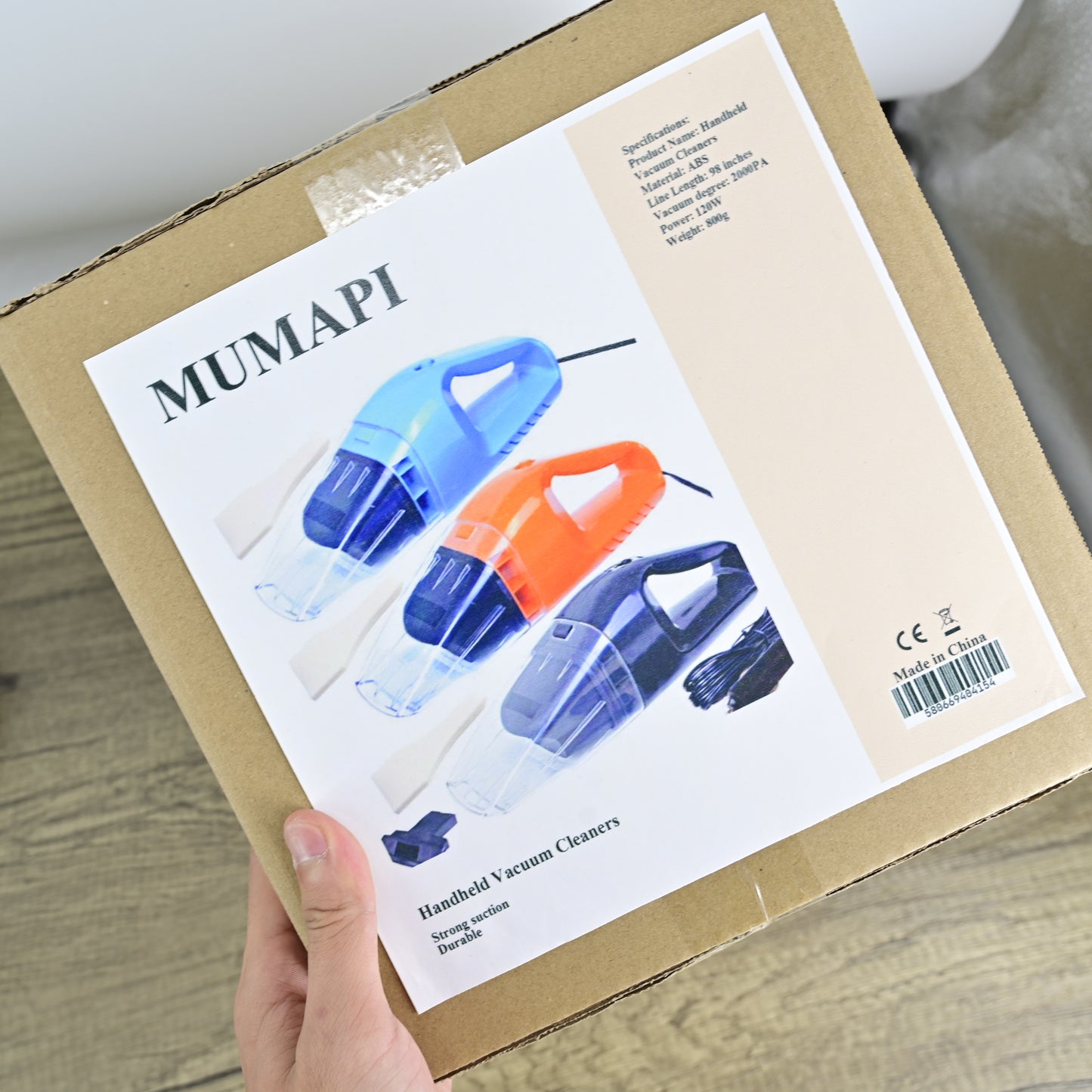 MUMAPI Handheld Car Vacuum Cleaner Cigarette Lighter Power Cord