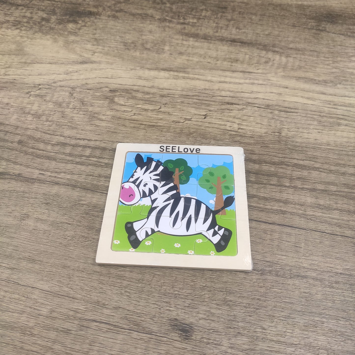 SEELove 4.1in Zebra Jigsaw Puzzle