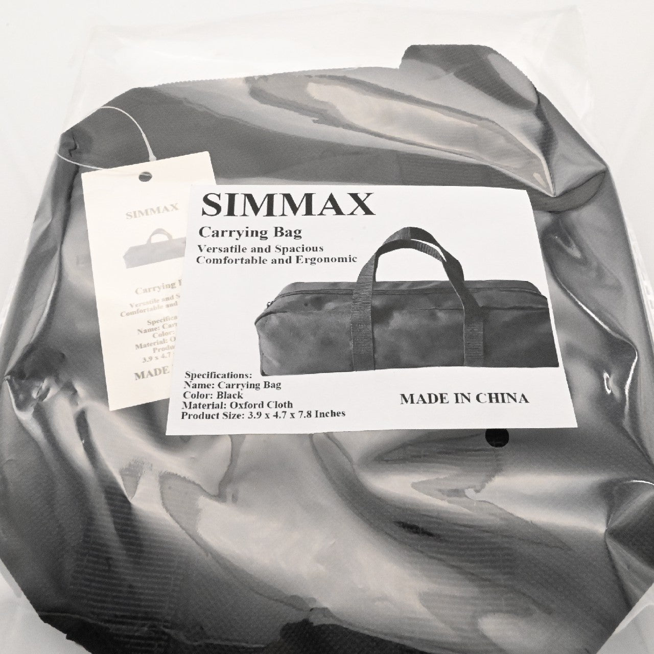 SIMMAX Black All-purpose Oxford Cloth Carrying Bag for Women and Men