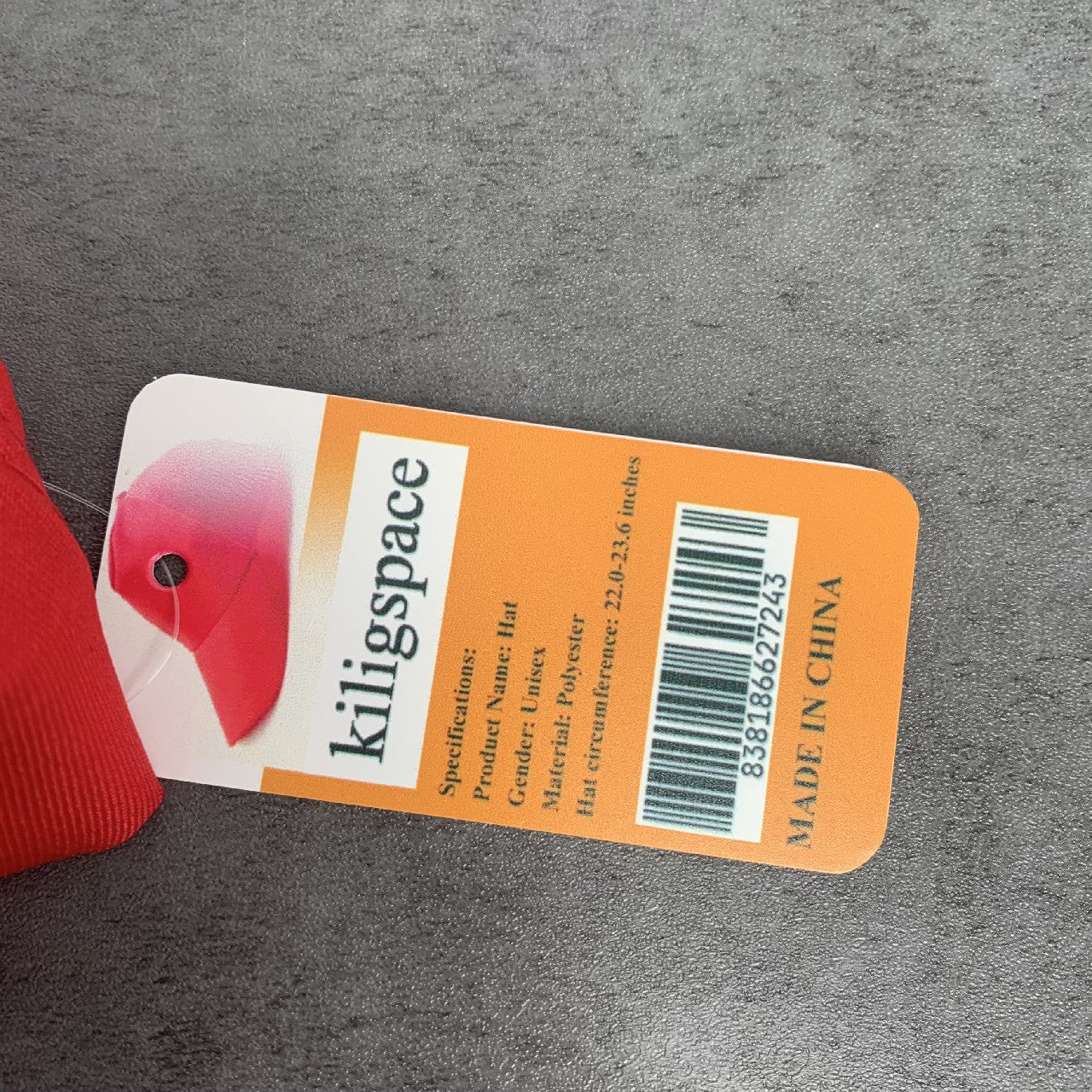 kiligspace Casual Baseball Cap for Kids & Adult in Red