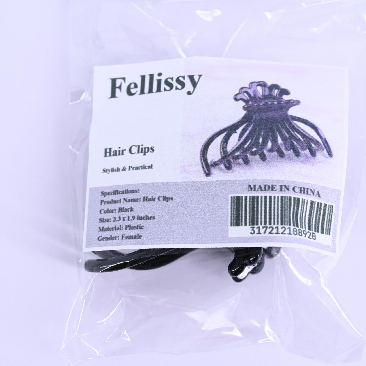 Fellissy Hair Accessories Hair Clips Side Clips Girl Bangs Clip Headdress Girl Hair Clip In Black