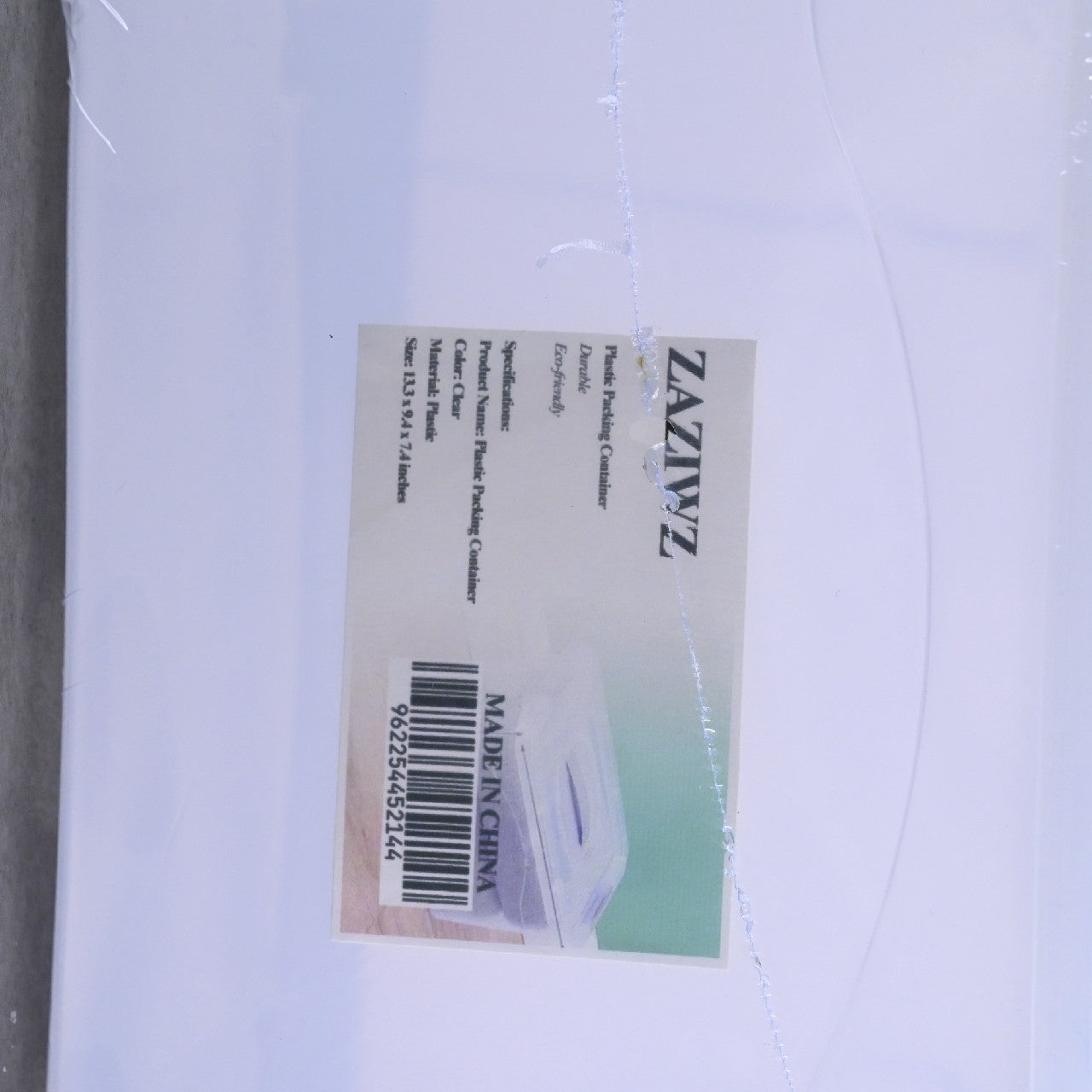 ZAZIWZ Plastic Container Household Plastic Storage Box with Lid and Handle