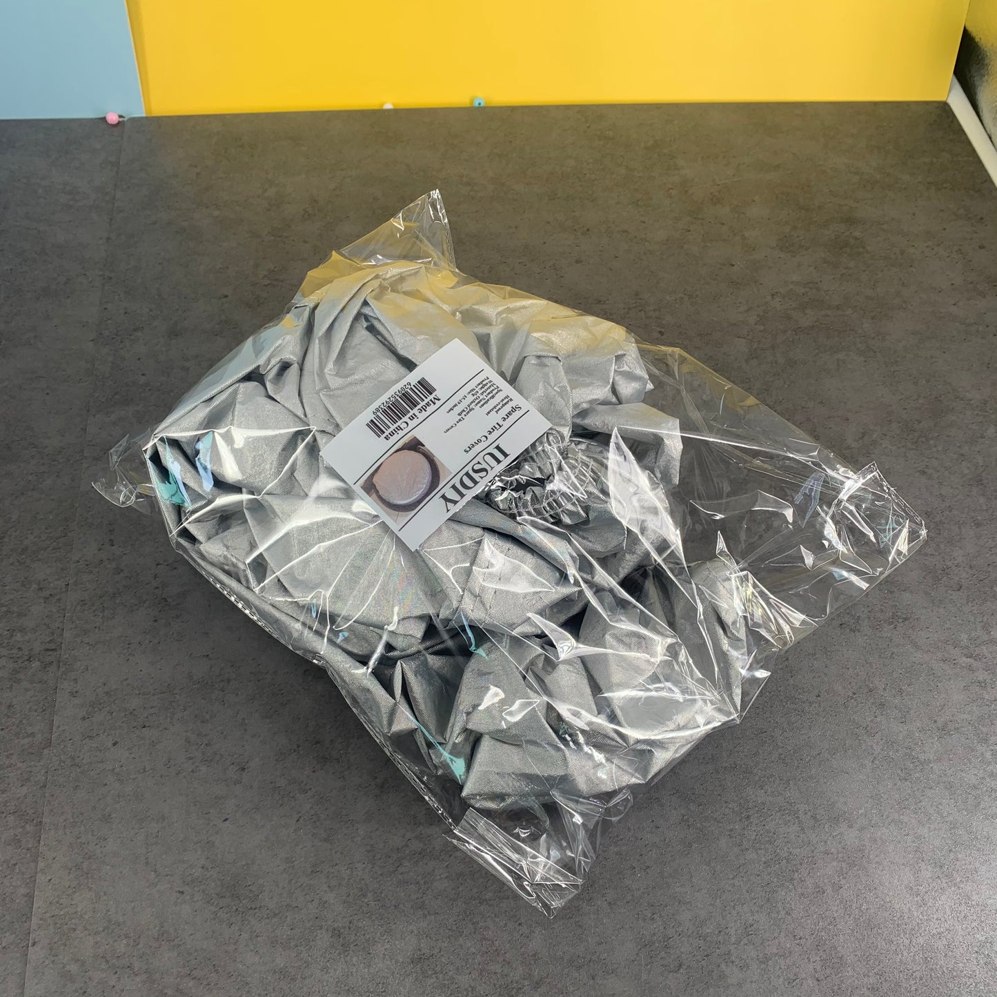 IUSDIY Spare Wheel Covers Waterproof Dust-Proof Wheel Tire Cover in Silver