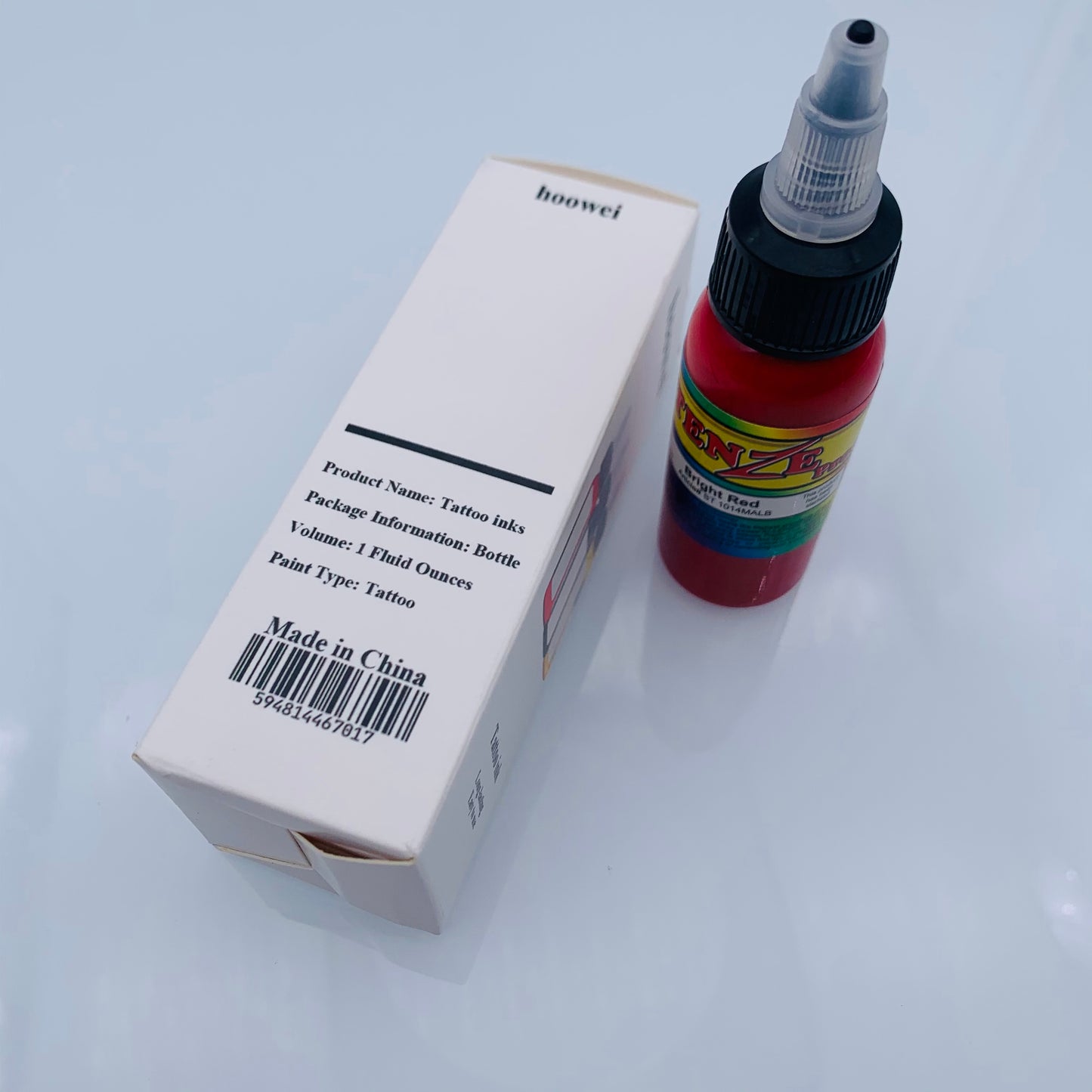 hoowei Tattoo Ink 30ml Tattoo Supplies Super Red, Permanent