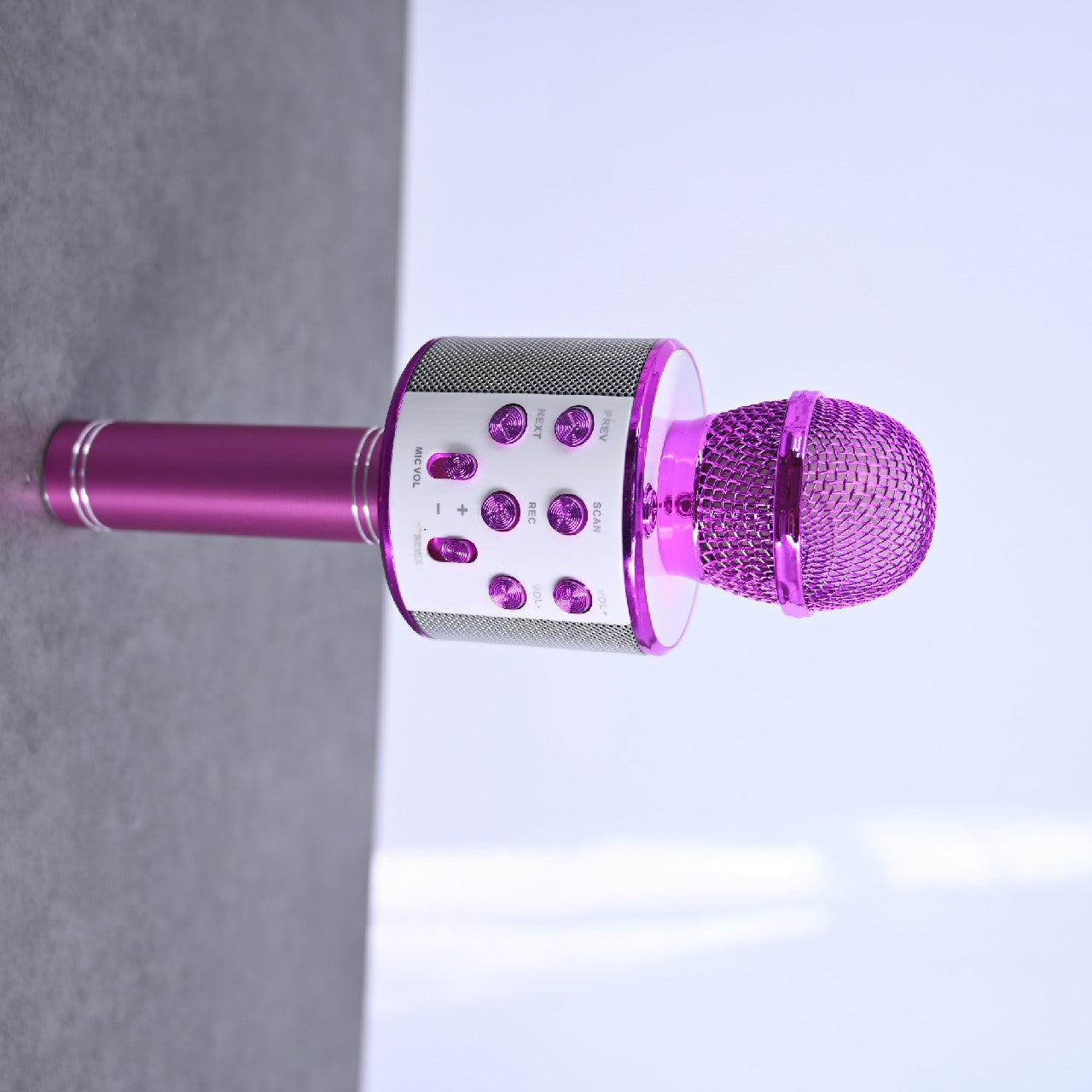 SKYANS Microphone for Singing Portable Wireless Bluetooth Karaoke Microphone for Adults In Pink